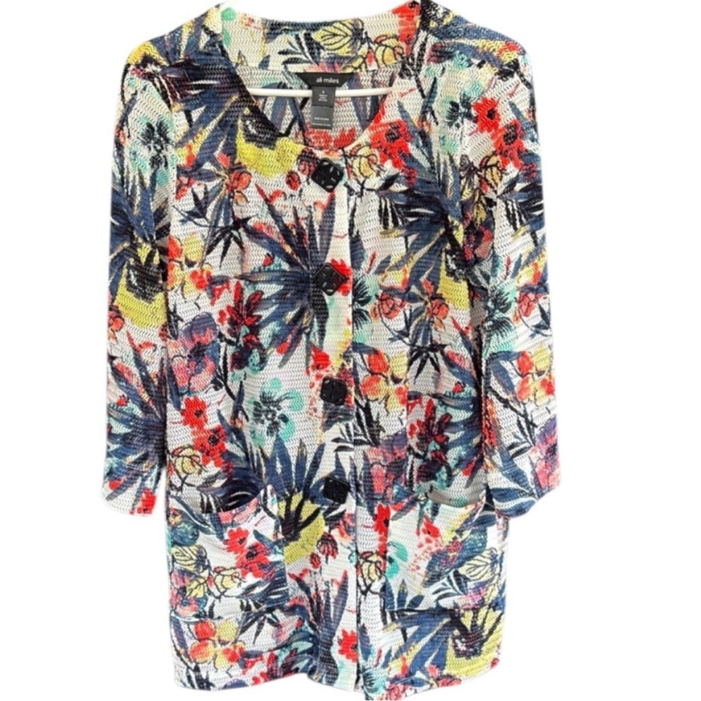 NWOT Ali Miles Duster Top Floral Button
Front Size Small